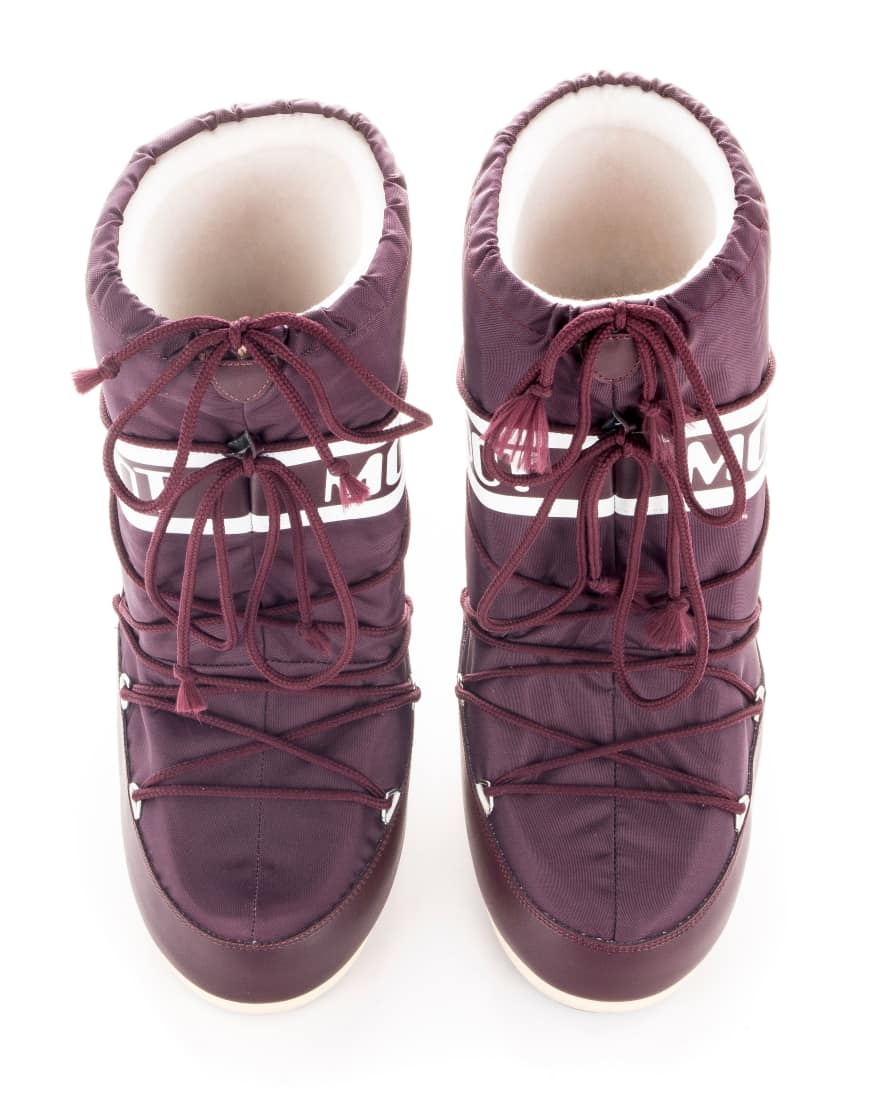 Moon boot burgundy sale