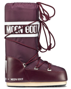 Moon Boot Nylon Classic Apres Ski in Burgundy