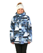 Load image into Gallery viewer, Rojo Outerwear Women&#39;s Aster Ski Snowboard Jacket in Misty Peaks Print